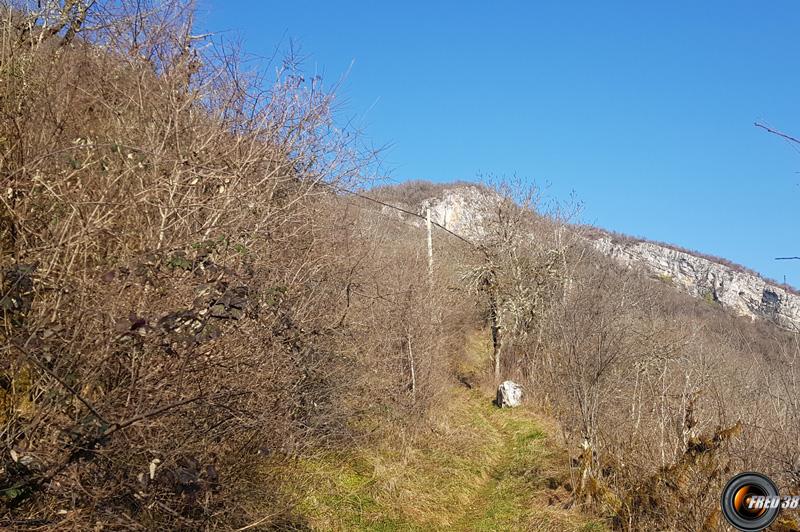 juste avant d'arriver sur la crête.